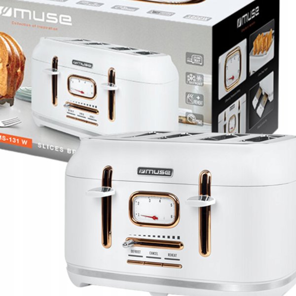 Τοστιέρα MUSE TOSTER MUSE MS-131W 1800W 4 SLOTY