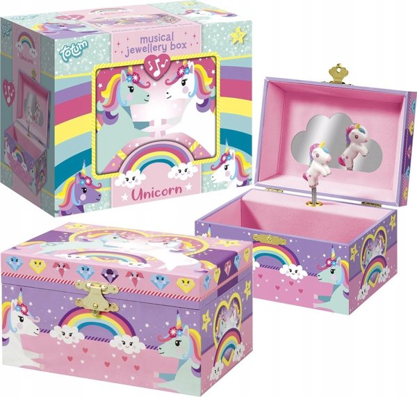 Κουτί Μουσικών Κοσμημάτων Unicorn TOTUM, 072114 14235656 8714274072114