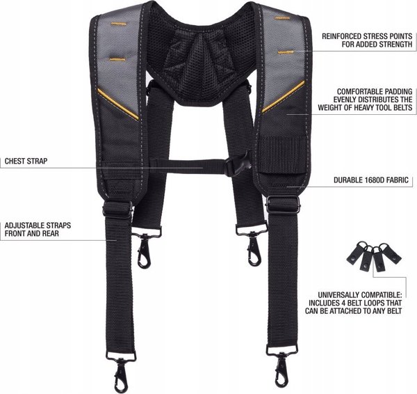 ToughBuilt ToughBuilt(r) επενδεδυμένες τιράντες