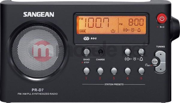 towar w Sosnowcu - Radia [Sangean] PR-D 7 Czarny (PRD7SW) - Morelenet_579042