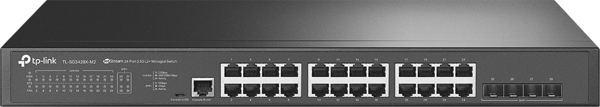 TP-Link JetStream TL-SG3428X-M2 Διαχειριζόμενος Δικτυακός Μεταγωγέας L2+ 2.5G Ethernet 1U Μαύρος
