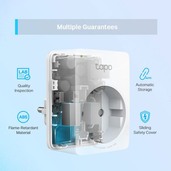 TP-Link TP-LINK TAPO P100 Έξυπνη Πρίζα Wi-Fi 4 τεμάχια