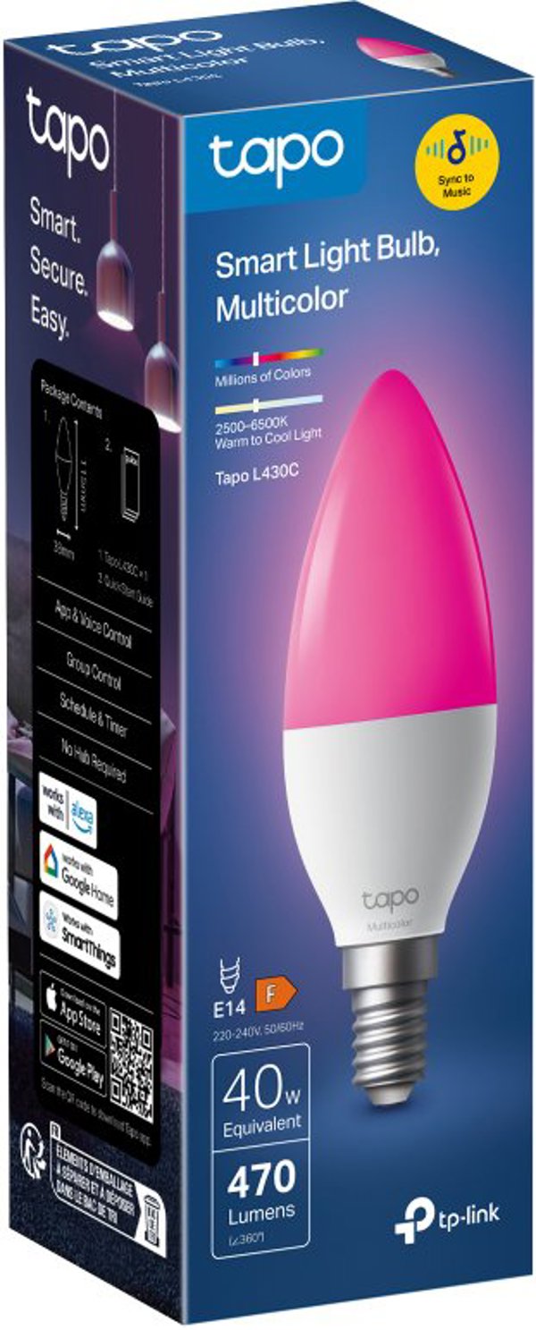 TP-Link Tapo L430C έξυπνος φωτισμός Έξυπνες λάμπες Wi-Fi/Bluetooth 40 W