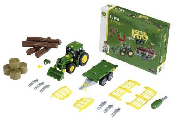 Τρακτέρ John Deere για συναρμολόγηση με 2 ρυμουλκούμενα