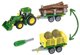 Τρακτέρ John Deere για συναρμολόγηση με 2 ρυμουλκούμενα
