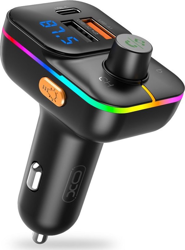 Πομπός FM XO XO πομπός FM BCC09 Bluetooth MP3 φορτιστής αυτοκινήτου 25W μαύρος