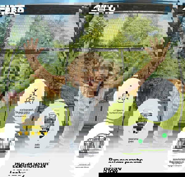 Τραμπολίνο κήπου Zipro Jump Pro Premium με εσωτερικό δίχτυ 16FT 496cm