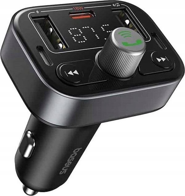 FM πομπός Noveen FM πομπός Baseus S-09 Pro, Bluetooth (μαύρο)