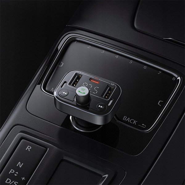 FM πομπός Noveen FM πομπός Baseus S-09 Pro, Bluetooth (μαύρο)