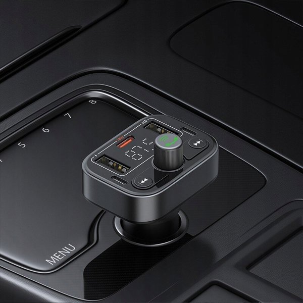 FM πομπός Noveen FM πομπός Baseus S-09 Pro, Bluetooth (μαύρο)
