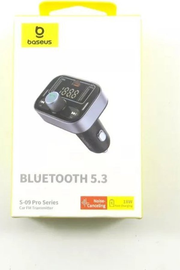 FM πομπός Noveen FM πομπός Baseus S-09 Pro, Bluetooth (μαύρο)