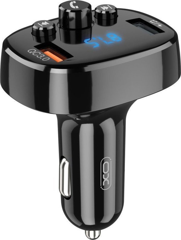 Πομπός FM XO Πομπός FM XO BCC03 Bluetooth, QC 3.0, 2x USB, 18W (μαύρο)