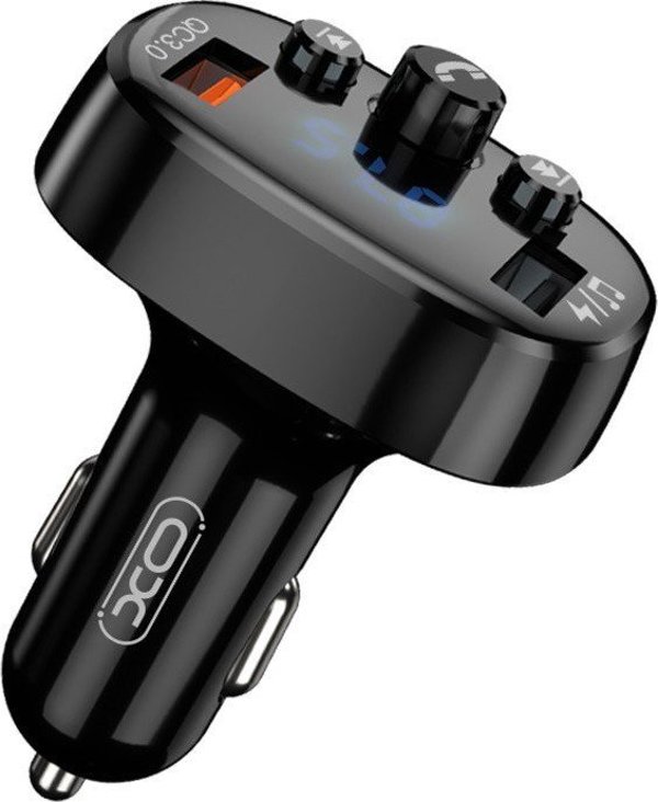 Πομπός FM XO Πομπός FM XO BCC03 Bluetooth, QC 3.0, 2x USB, 18W (μαύρο)