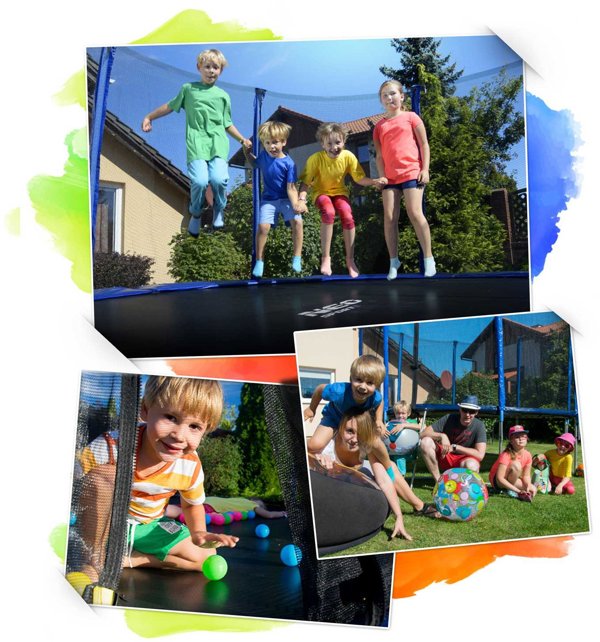 Τραμπολίνο κήπου Neo-Sport NS-10C201 με εσωτερικό δίχτυ 10 FT 312 cm