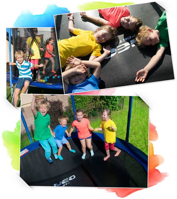 Τραμπολίνο κήπου Neo-Sport NS-10C201 με εσωτερικό δίχτυ 10 FT 312 cm