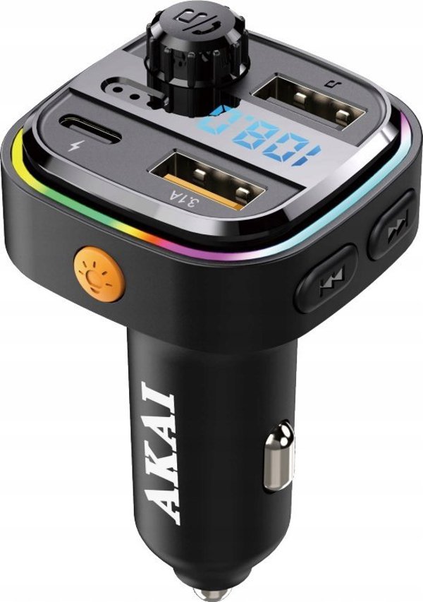 Akai FM πομπός AKAI FMT-26BT πομπός αυτοκινήτου