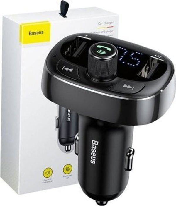 Πομπός FM Baseus Πομπός FM Baseus T-typed S-09 Bluetooth (μαύρο)