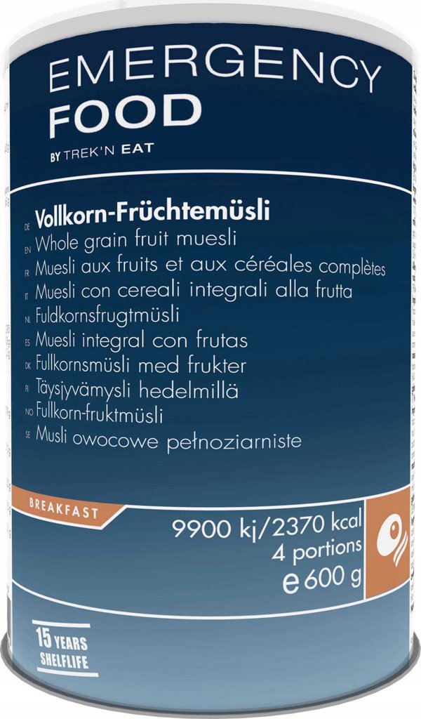 Trek N Eat EMERGENCY LINE Μούσλι ολικής άλεσης με φρούτα