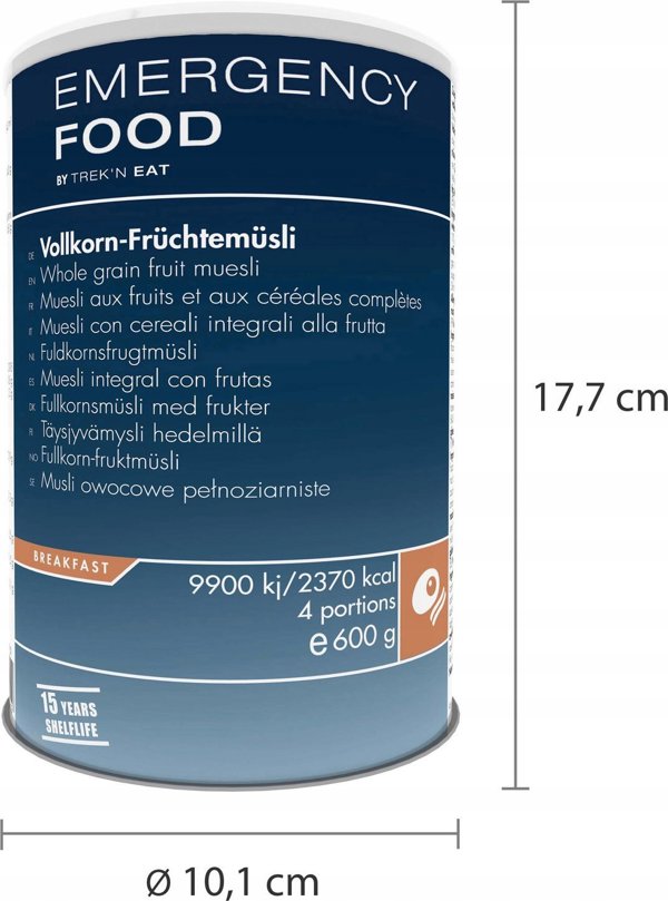 Trek N Eat EMERGENCY LINE Μούσλι ολικής άλεσης με φρούτα