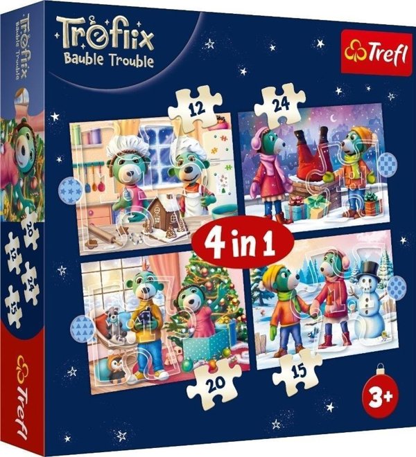 Παζλ 4 σε 1 U Τρεφλίκοφ πέφτει χιόνι TREFL EDUKAMP