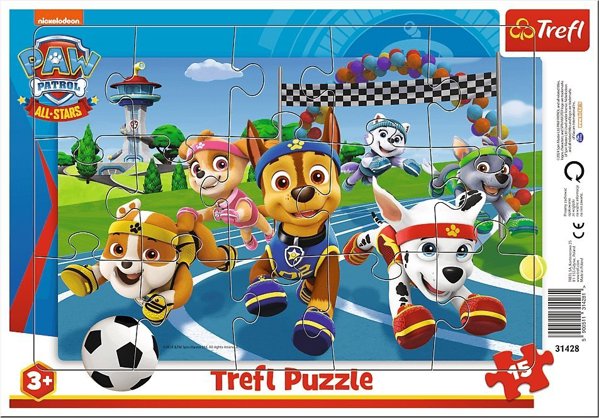 Trefl Παζλ Paw Patrol Uczynne Pieski 15 Κομμάτια, Εκπαιδευτικό Παιχνίδι για Παιδιά