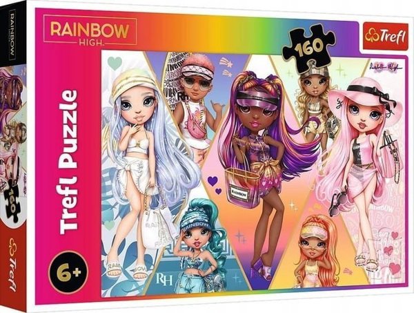 Trefl Παζλ 160 Κομμάτια Rainbow High Merry Friends, Εκπαιδευτικό Παιχνίδι για Παιδιά 6+ Ετών