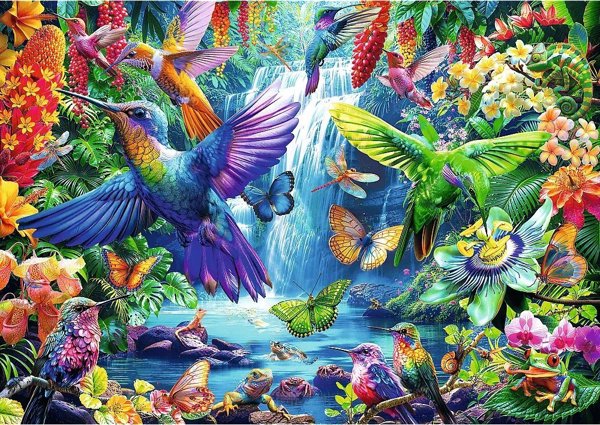 Trefl PUZZLE 1000EL TREFL Κολιμπρί σε Τροπικά Πουδ6