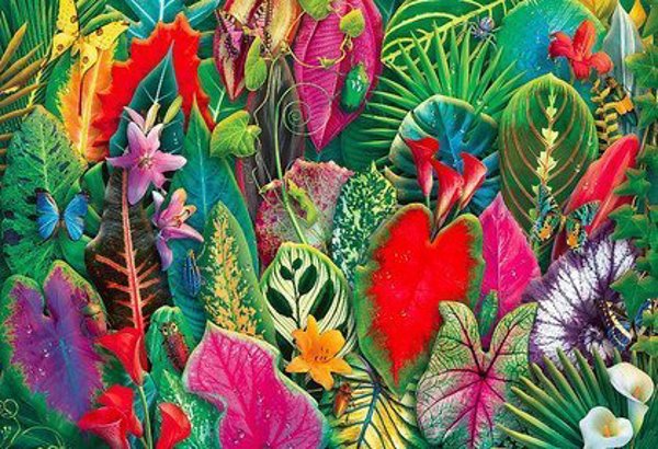 Trefl Παζλ 1500 κομμάτια UFT Blooming Paradise Tropical Garden