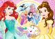 Trefl Παζλ με γκλίτερ λαμπερές πριγκίπισσες Disney Bella και Arielka 100 14819
