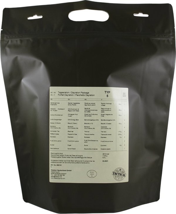 Trek N Eat Ημερήσια Μερίδα Τροφής [Day Ration Pack Τύπος 5-βέγκαν]