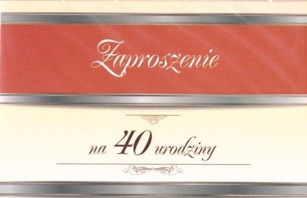 Trend Προσκλητήρια Γενεθλίων 40 ZT07 - Σετ 10 Τεμάχια με Φακέλους