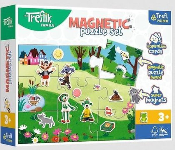 Trefl Μαγνητικό Παζλ Treflikowy Dzień για Παιδιά 3+ Ετών