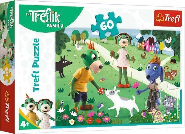 Trefl Παζλ 60 Κομματιών Χαρούμενη Μέρα Treflikow, Οικολογικό, 33x22cm, Για Παιδιά 4+ Ετών