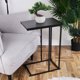 TRENDS4YOU Μεταλλικό μαύρο βοηθητικό τραπεζάκι 40x26x58 cm