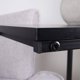 TRENDS4YOU Μεταλλικό μαύρο βοηθητικό τραπεζάκι 40x26x58 cm