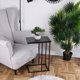 TRENDS4YOU Μεταλλικό μαύρο βοηθητικό τραπεζάκι 40x26x58 cm