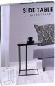 TRENDS4YOU Μεταλλικό μαύρο βοηθητικό τραπεζάκι 40x26x58 cm