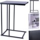 TRENDS4YOU Μεταλλικό μαύρο βοηθητικό τραπεζάκι 40x26x58 cm