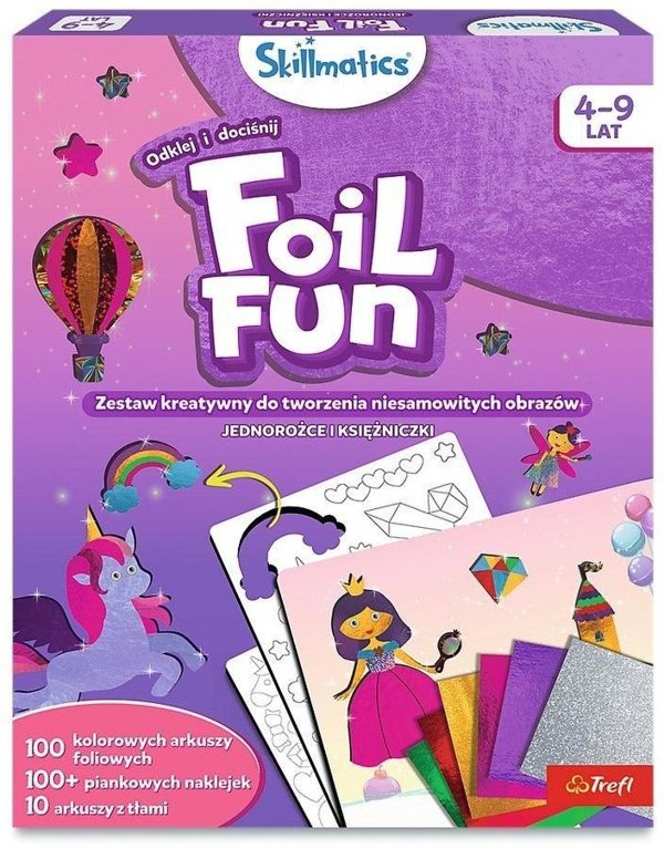 TREFL Skillmatics FoilFun Μονόκεροι_Πριγκίπισσες.62602