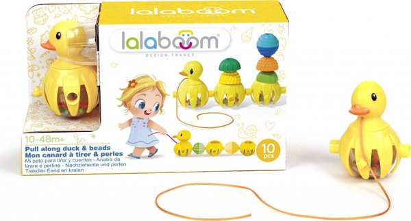Σετ χάντρες LALABOOM Trefl Τραβήξτε την πάπια, 10 τεμ., BL330