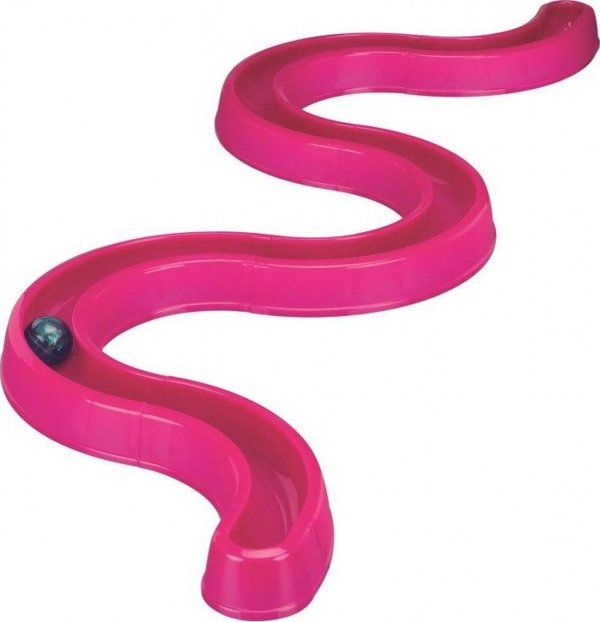 Trixie Flashing Ball Race cat track, 65 × 31 cm, ροζ 12313624 4011905414133