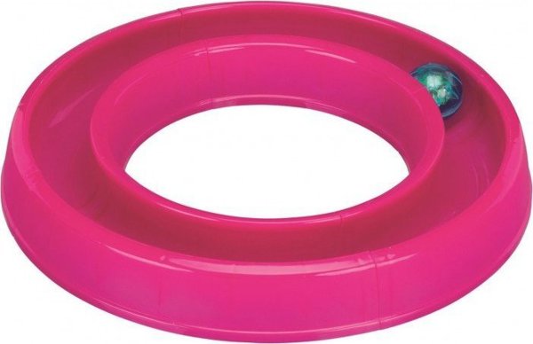 Trixie Flashing Ball Race cat track, 65 × 31 cm, ροζ 12313624 4011905414133