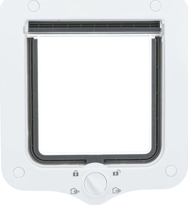 Trixie Cat Door με 4 Φόρμες Κλεισίματος, 2 Τούνελ, Λευκό 7301853 4047974442319