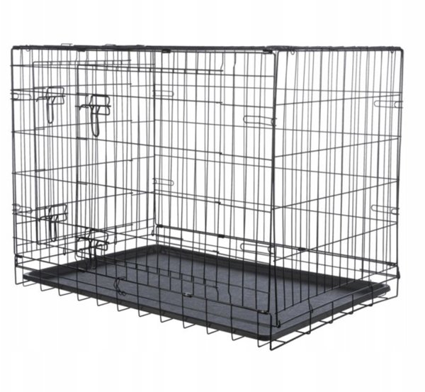 Trixie Κλουβί Μεταφοράς Σκύλου Home Kennel, Μεταλλικό, Μαύρο, M–L (93 × 69 × 62 cm)