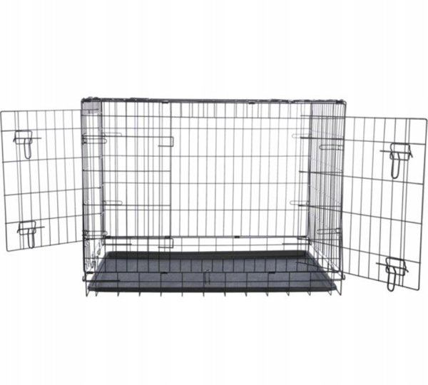 Trixie Κλουβί Μεταφοράς Σκύλου Home Kennel, Μεταλλικό, Μαύρο, M–L (93 × 69 × 62 cm)
