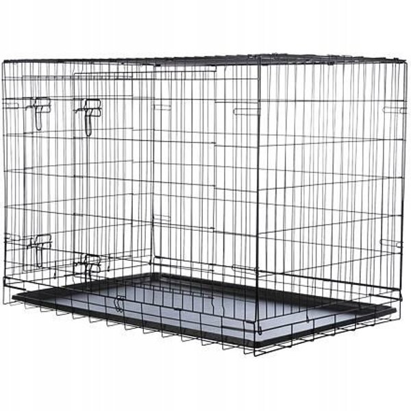 Trixie Κλουβί Μεταφοράς Σκύλου Home Kennel, Μεταλλικό, Μαύρο, M–L (93 × 69 × 62 cm)