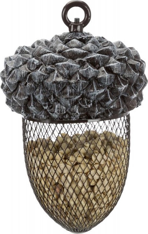 Trixie Ταΐστρα Πουλιών Βελανίδι, 700ml, 14x22cm, Καφέ/Λευκό