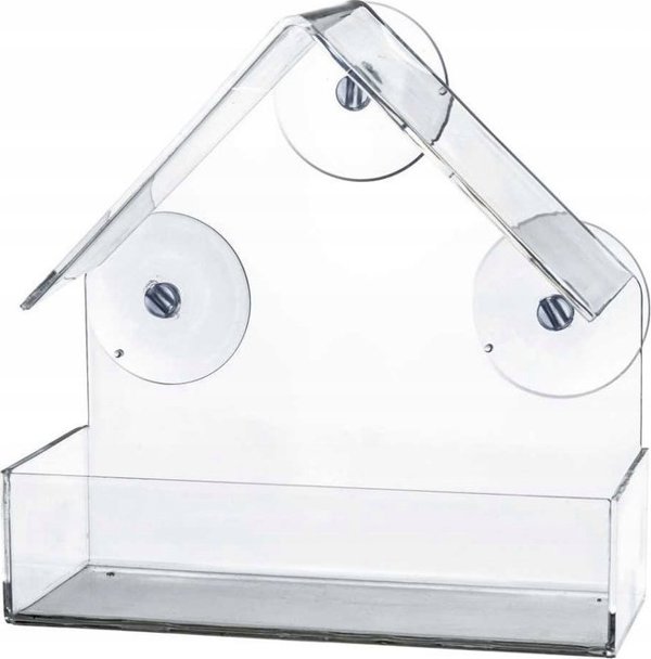Trixie Διαφανής Ταΐστρα Παραθύρου για Πουλιά, 225ml, 15x15x6cm
