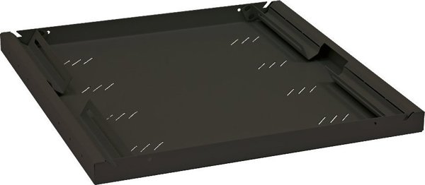 Triton Triton 19'' Component Shelf for Network Cabinets, Slideless Unit, Depth 550 mm, 80 kg, black RAL 9005 - RAB-UP-550-A4