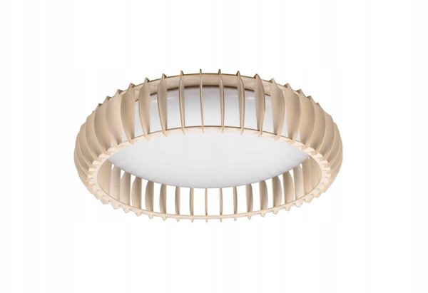 Φωτιστικό οροφής Trio Reality Monte LED, 60 εκ., 4400 lm, χρώμα ξύλου